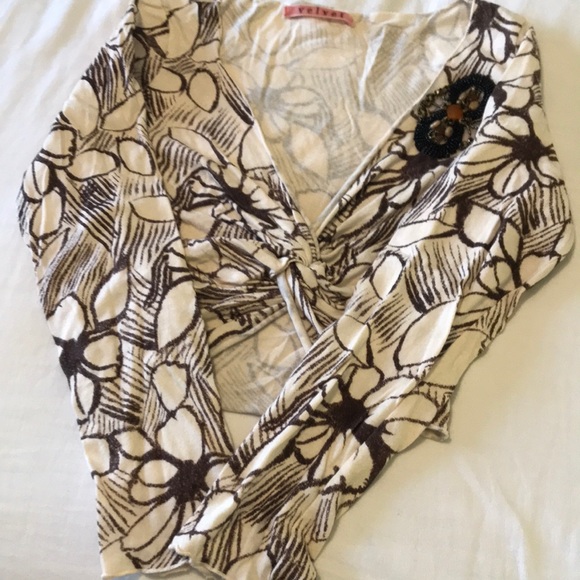 Velvet crop top adorable, pull over, never worn - Picture 5 of 7